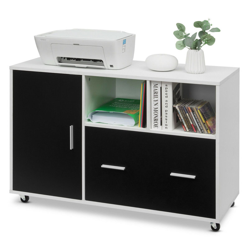 100cm Wide 1 -Drawer Mobile File Cabinet
