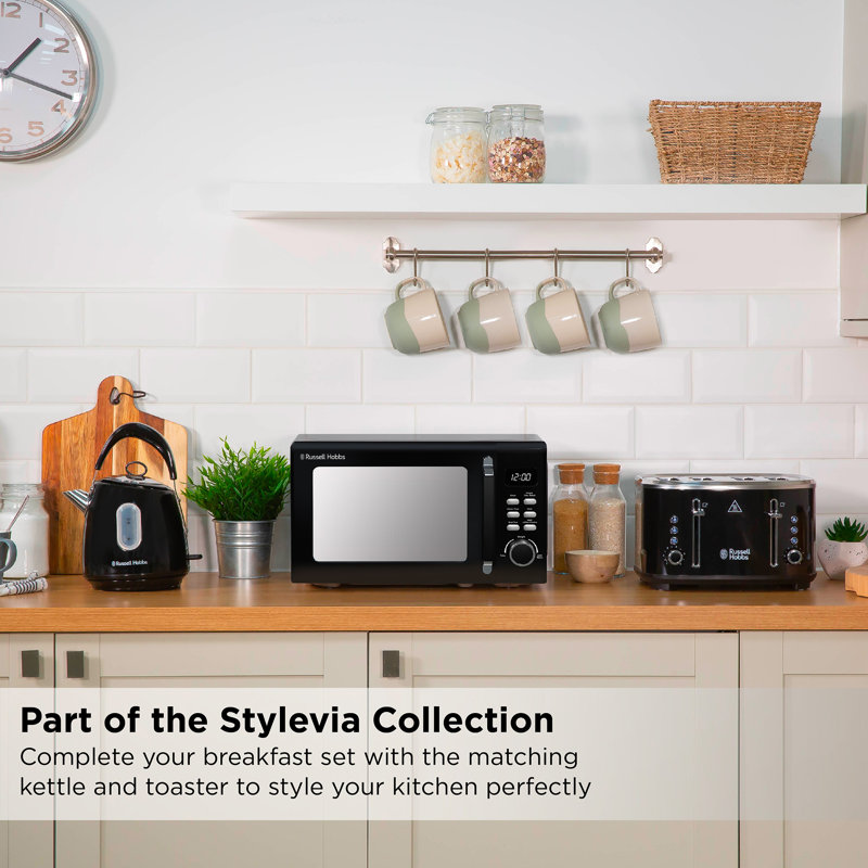 Russell Hobbs Rhm2026b Stylevia Digital Microwave 20l, Black