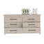 Commode 6 tiroirs, ensemble de 2