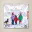 « children walk home », reproduction sur toile tendue-21938516