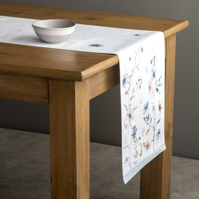 Floral 100% Cotton Table Runner