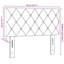  Velvet Headboard Argyle With Headboard 80 Cm Velvet-79524367