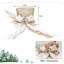 Couvre-arbre de Noël beige à paillettes - Élégante décoration de Noël scintillante avec une branche d'épinette décorative