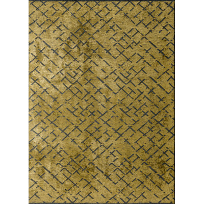 Rapture Green Abstract Luxury Area Rug