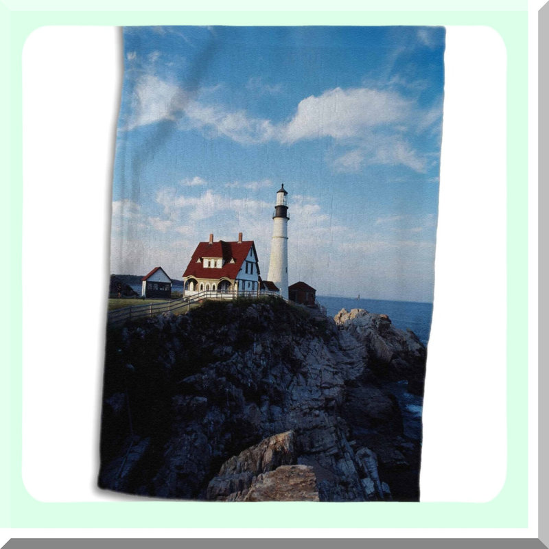 Portland Head Lighthouse Scenic Towel - 15x22 Multicolor