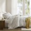 Ensemble de housse de couette toutes saisons avec rayures intemporelles