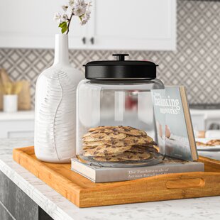 Large Montana Glass Jar with Black Lid