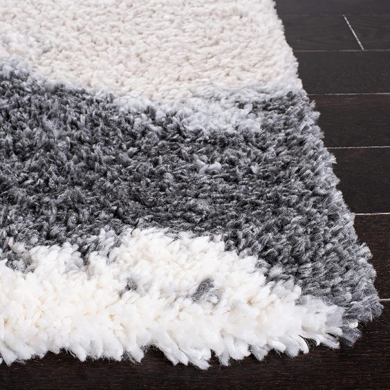 Tapis abstrait tissé à la machine Alesia, Rectangle 4pi x 6 pi