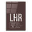 «LHR ATC» par O8, art mural en verre acrylique, 12 po x 16 po-1430033929