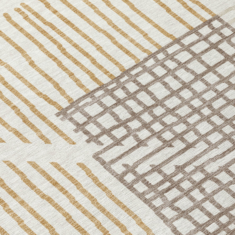 Tapis intérieur / extérieur lavable à la machine Hovey ACN2270, Rectangle 10 pi x 14 pi