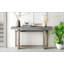 Console contemporaine avec plateau en bois