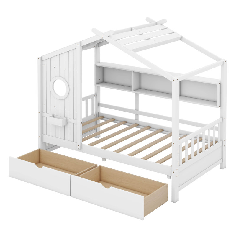 Surry Kids with Drawers, Twin, White