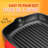 11.46 in. Non-Stick Enameled Cast Iron Grill Pan / Griddle Set