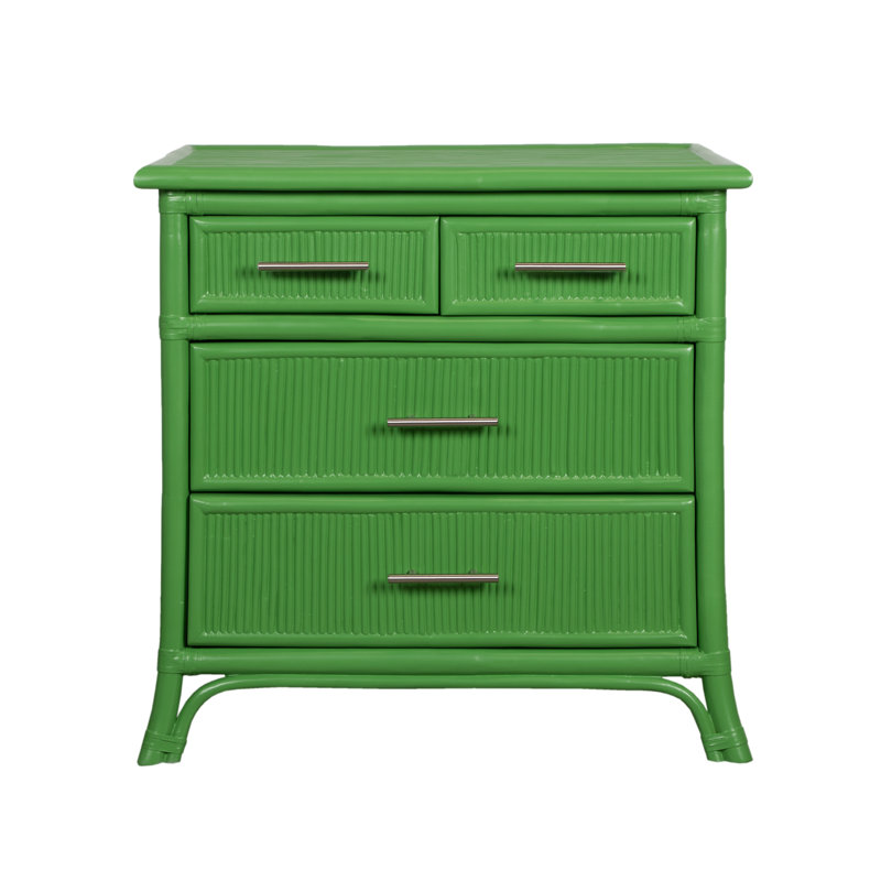 4 - Drawer Nightstand, Bright Green