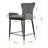 Upholstered Counter Stool with Metal Frame