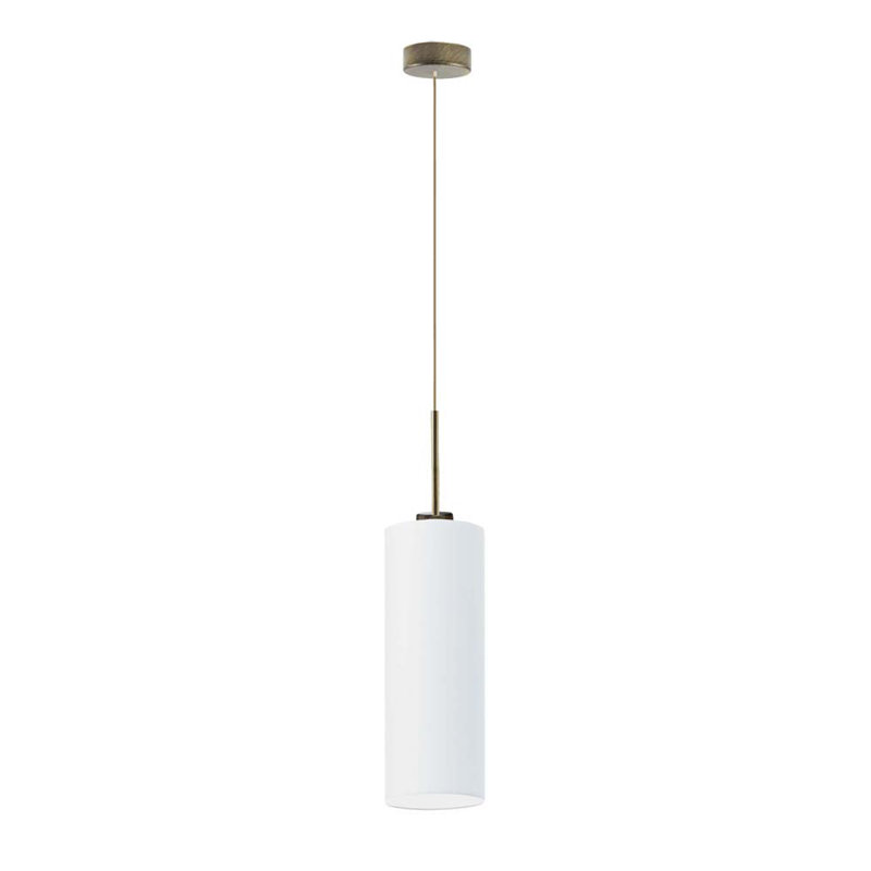 Avaia 1 - Light Single Pendant, White, Antique Gold