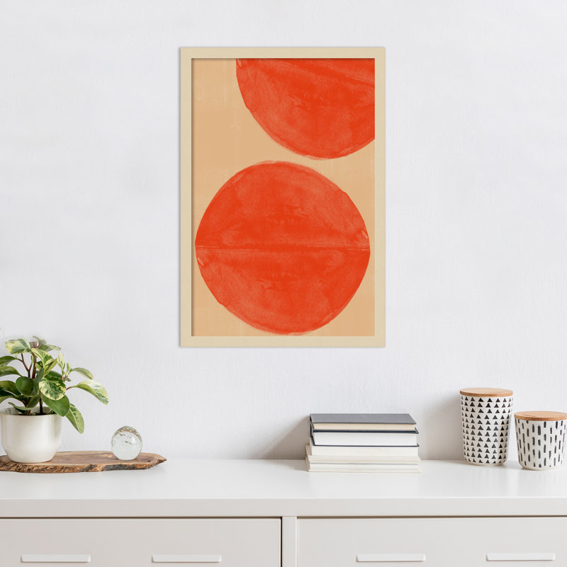 Reproduction d'art mural encadré en bois Pilla, Brun, H 25 po x l 17 po