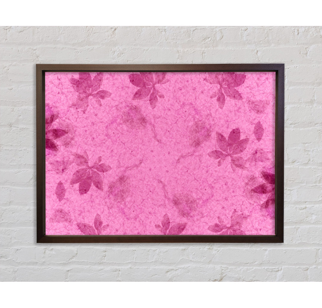 Pink Delicate - Einzelner Bilderrahmen Kunstdrucke auf Leinwand