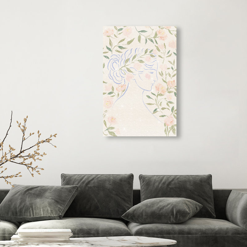 Blooming Hera Print by Oliver Gal, 54"H x 36"W, Gallery Wrapped