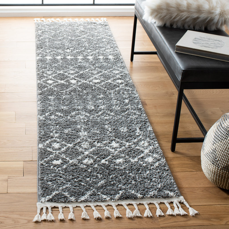 Berber Fringe Shag Performance Southwestern Rug, Runner 2'2" x 6'