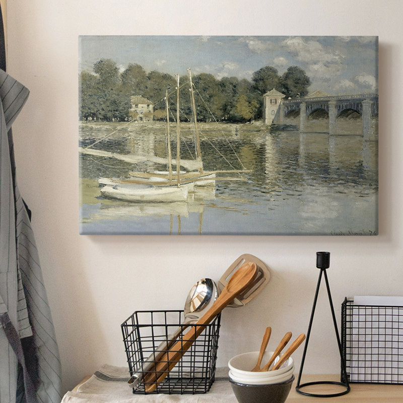 Le pont à Argenteuil - Claude Monet - Toile tendue avec châssis - 1874, 8 x 12