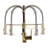 Commercial Black and Gold Kitchen Faucet with Pull-Down Sprayer, Single Handle Brass Sink Faucet
