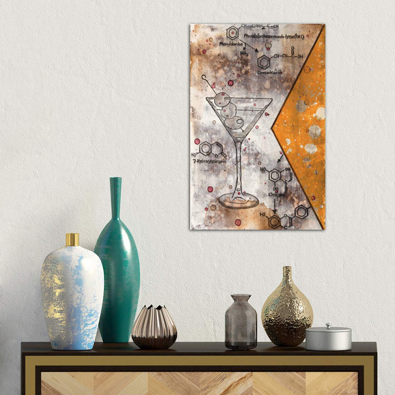 Martini Chemical Reaction by Taylor Smith - Wrapped Canvas Print, 66.04 cm H x 45.72 cm W x 1.91 cm D