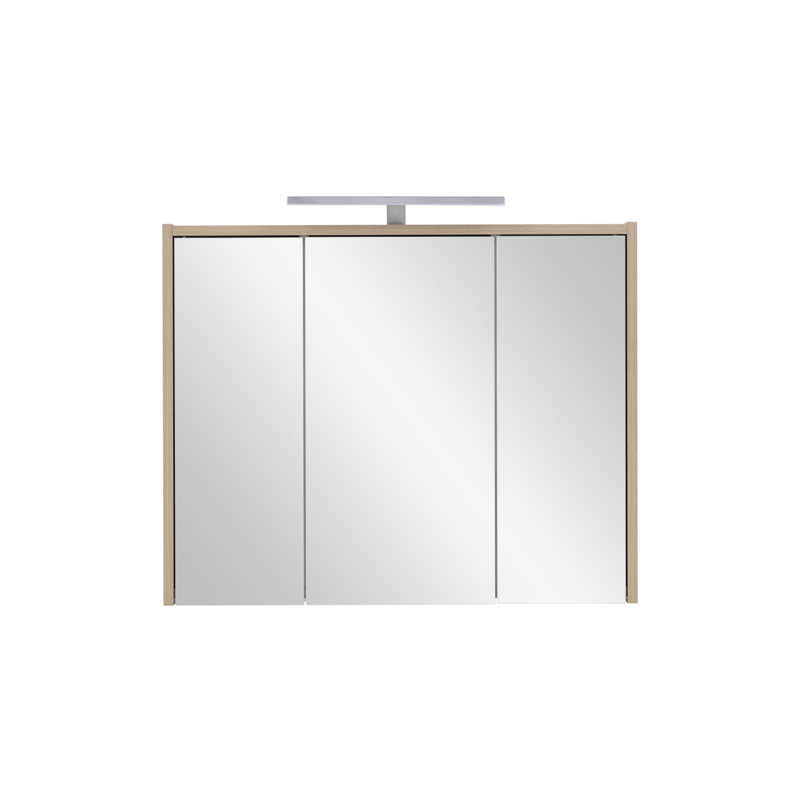 Calvin-Leigh Mirror Cabinet with LED Lighting, 60cm H x 74.5cm W x 16cm D