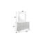 Miroir Blaze de style moderne en bois blanc (seulement miroir)-20288499