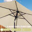Parasols d'extérieur 9 pi avec inclinaison et manivelle-591123737