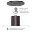 Luminaire suspendu cylindrique à hauteur réglable à DEL à intensité variable Twist-N-Lite - 5 températures de couleur sélectionnables-98254883