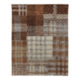Modern One-of-a-Kind 8'2X10'1 Hand Knotted Area Rug