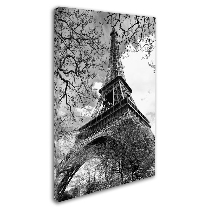 Tour eiffel 2 reproduction de photo sur toile tendue, H 24 po x l 16 po x P 2 po