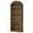 Closed Back Design Bookcase,Generous Bookshelf,Arched Display Shelving-122821565