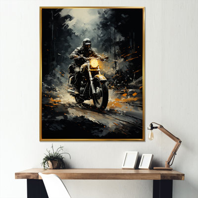 " Vintage Durty Bike Memory On The Road I "