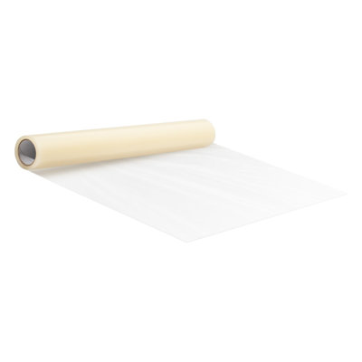 Carpet Protection Film, 36" X 200' Floor And Surface Shield With Self Adhesive Backing & Easy Installation, Polyethylene Adhesive Car Mat Protector Roll For Construction & Renovation