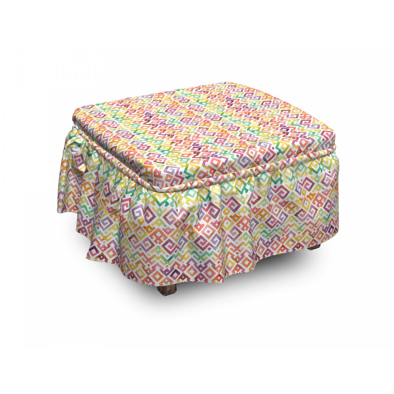 Box Cushion Ottoman Slipcover
