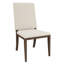 Organic Living Upholstered Dining Side Chair With Solid Mango Wood Frame