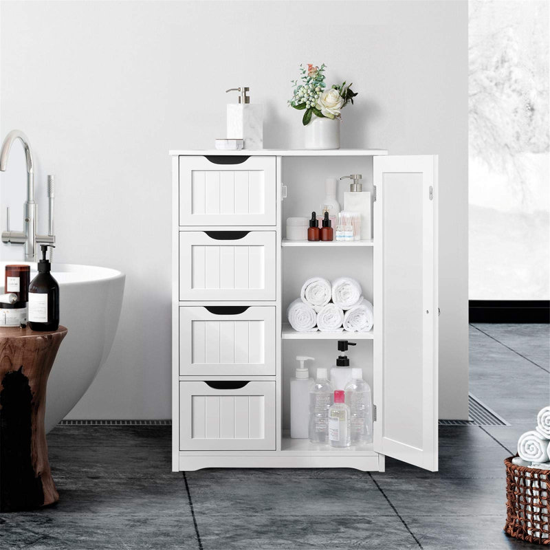 Auton Bathroom Cabinet, White
