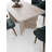 Modern Dining Table, Travertine Finish, 70.9 x 30.3 x 35.4 inches | 100% Melamine Coated Particle Board, 0.7 inches Thick | Sturdy Particle Board Legs, 220 lbs Capacity | Elegant Marble Design for Contemporary Dining Spaces
