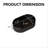 20'' Black Oval Bathroom Ceramic Basin, NO Cabinet