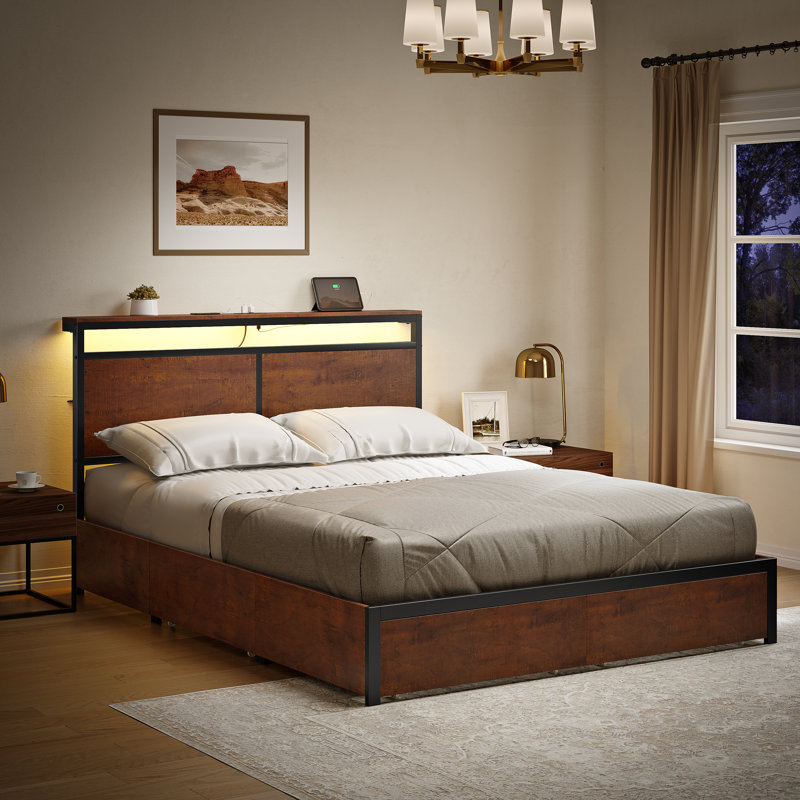 Antioch Bed, Walnut Brown, King