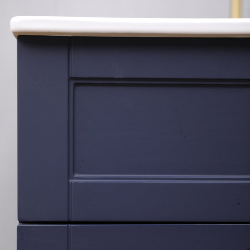 Meuble-lavabo simple 24 po, Bleu