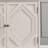 33.6" Retro Wooden Sideboard Buffet Cabinet with Storage, Symmetrical Geometric Accent Display Cabinets, Media Console Credenza for Living Room/Entryway/Dining Room/Kitchen, Antique White-1706169910
