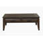 Table basse en acajou avec rangement