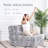 2-Piece Modern Armless Channel-Tufted Accent Chairs In Faux Fur Upholstery-1068138770