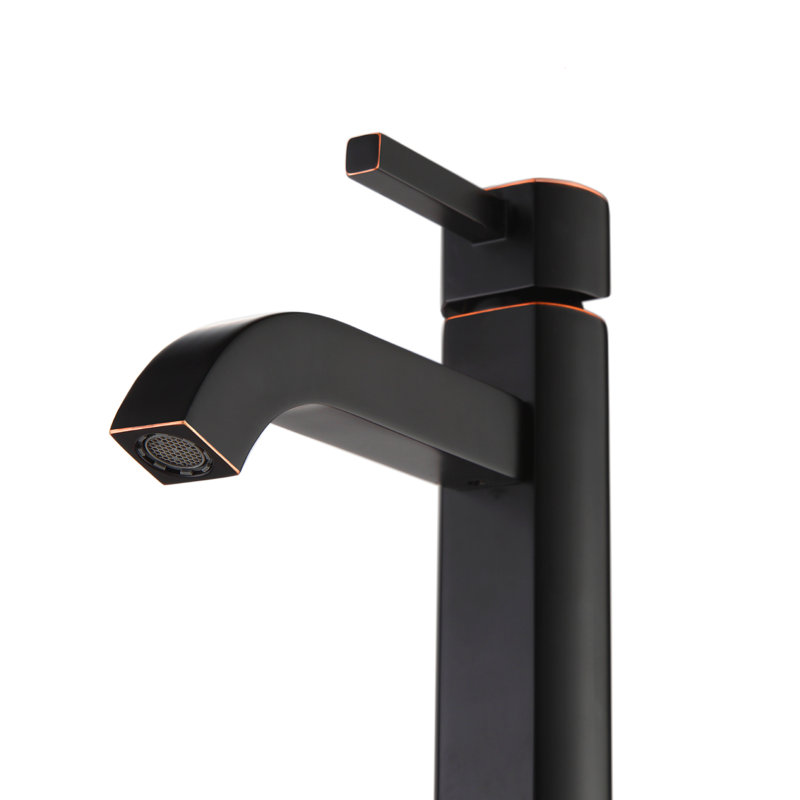 Ramus Single Hole Faucet Bathroom Faucet, Oil Rubbed Bronze