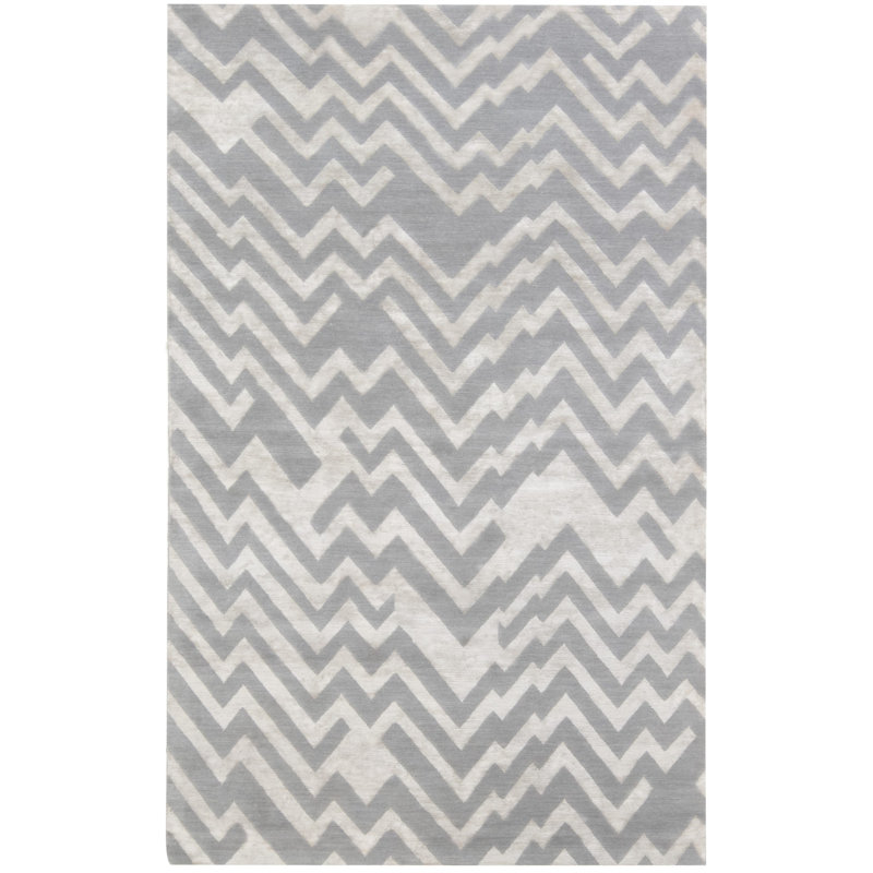 Modern One-of-a-Kind Rectangle 5' x 8' Hand Knotted Area Rug