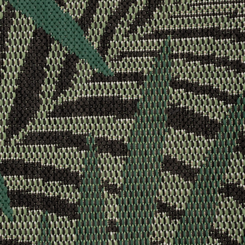 Tapis intérieur / extérieur Deirdre Jungle Design avec palmiers verts, Rectangle 2 pi x 3 pi 3 po