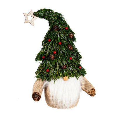 Christmas Nutcracker and Pinecones Figurine